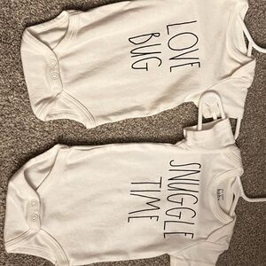 Four Rae Dunn onesies
